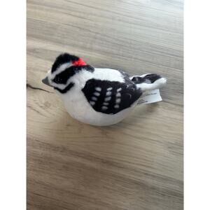 K&M International Audubon DOWNY WOODPECKER W/ SOUND 6" Plush STUFFED ANIMAL TOY